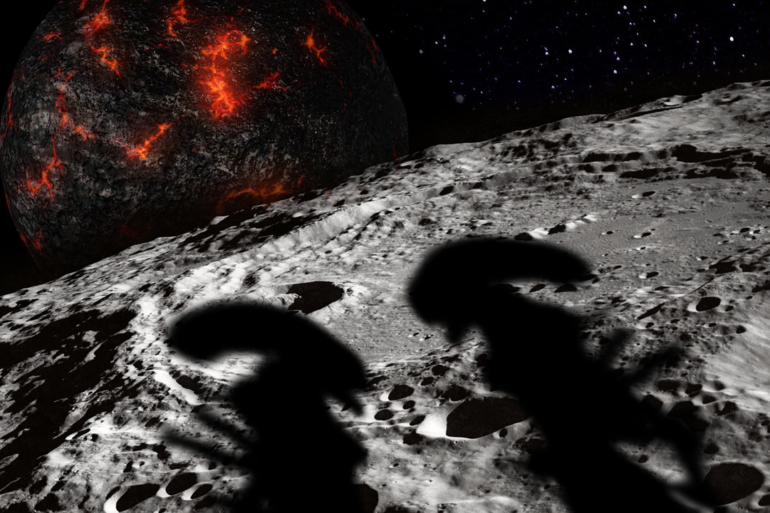 aliens on the moon