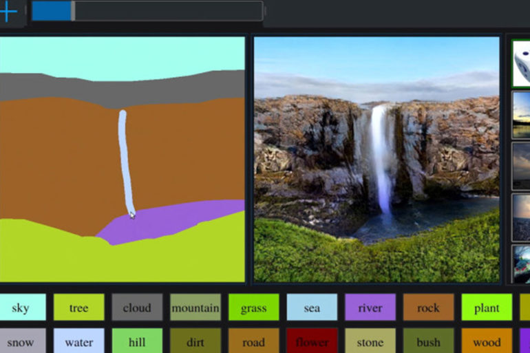 NVIDIA GauGAN neural network creates photorealistic landscapes from sketches