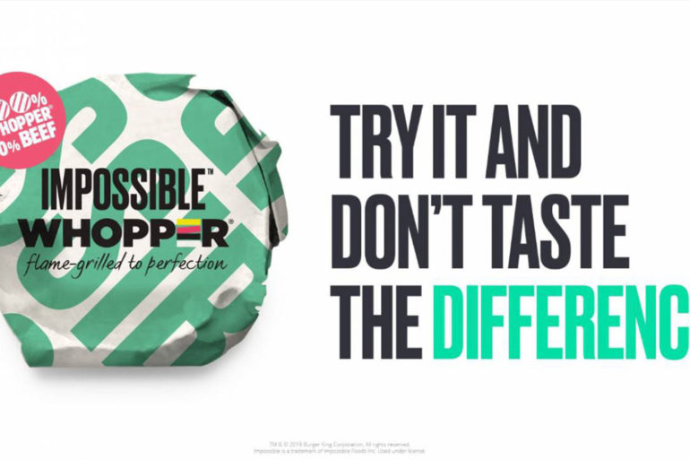 Burger King is offering the Impossible Whopper, a meatless burger, at select US stores