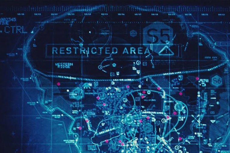 The movement-tracking command center monitor used in Jurassic World