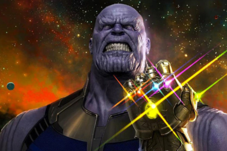 Thanos wearing the Infinity Gauntlet