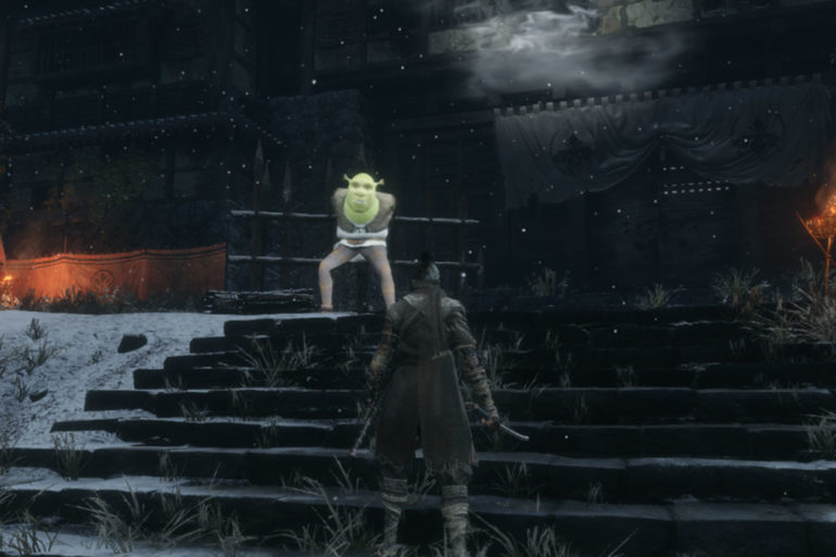 Shrek replaces Chained Ogre in mod for Sekiro: Shadows Die Twice