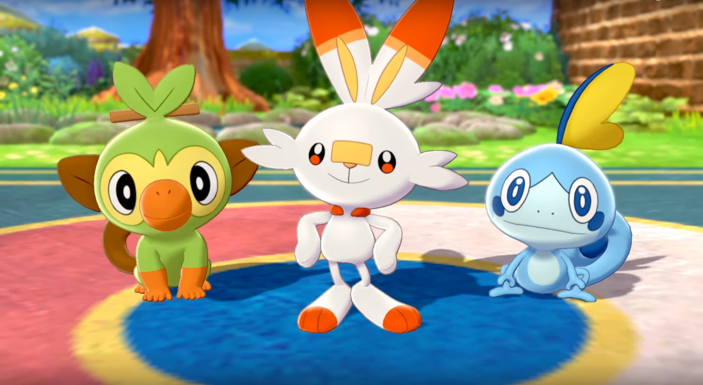 Pokemon Sword and Shield Starters