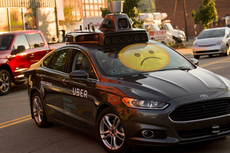 Sad Self Driving Uber