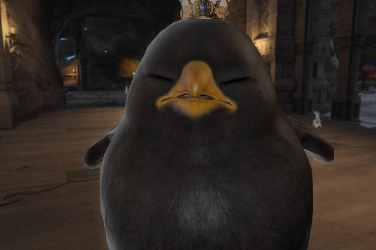 FFXIV Fat Black Chocobo