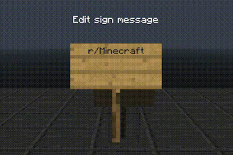 Minecraft Reddit Plugin Sign