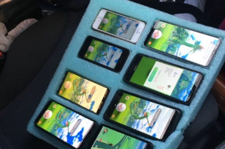 Pokemon GO on eight devices
