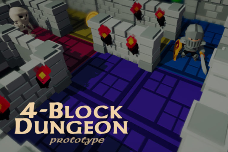 4-Block Dungeon Prototype