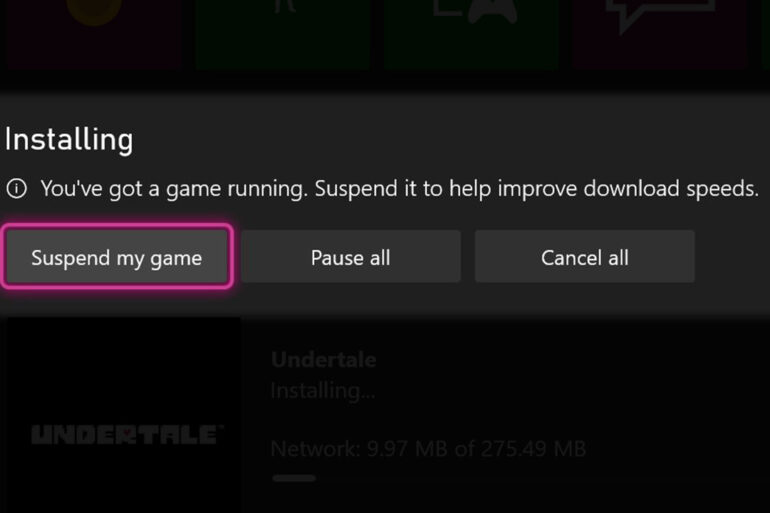 Xbox Suspend